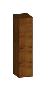 SCALIDO-Mittelschr. SLIM 320x1330x350mm Tür oben links 2 Auszüge Farbvar S/S/S