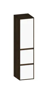 SCALIDO-Mittelschr. SLIM 320x1330x350mm Tür oben links 2 Auszüge Farbvar W/N/N
