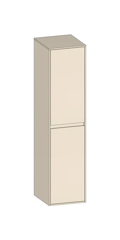 SCALIDO-Mittelschrank SLIM 320x1330x 350mm 2 Türen links Farbvariante K/K/K