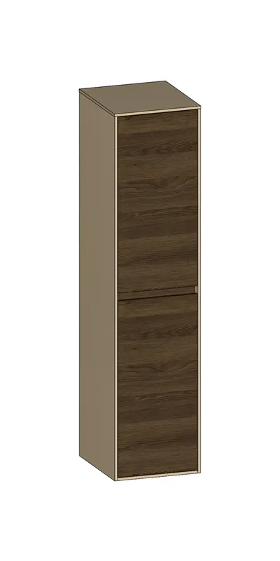 SCALIDO-Mittelschrank SLIM 320x1330x 350mm 2 Türen links Farbvariante N/K/N