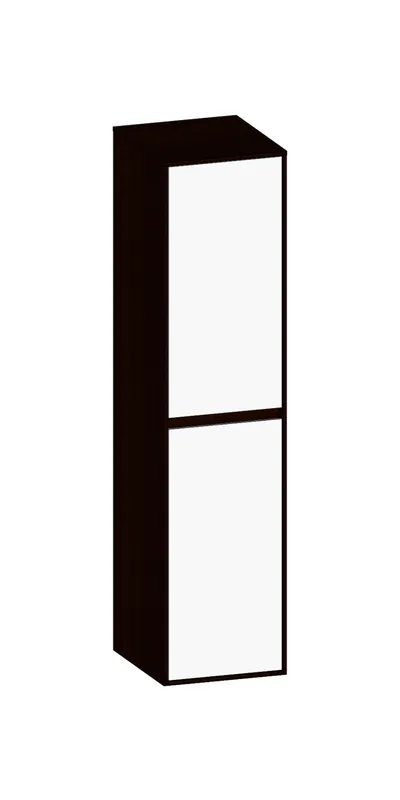 SCALIDO-Mittelschrank SLIM 320x1330x 350mm 2 Türen rechts Farbvariante W/E/E