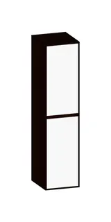 SCALIDO-Mittelschrank SLIM 320x1330x 350mm 2 Türen links Farbvariante W/E/E