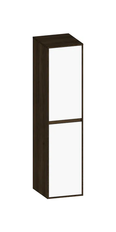 SCALIDO-Mittelschrank SLIM 320x1330x 350mm 2 Türen links Farbvariante W/N/N