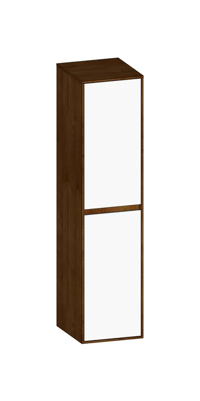 SCALIDO-Mittelschrank SLIM 320x1330x 350mm 2 Türen rechts Farbvariante W/S/S