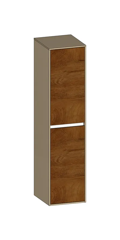 SCALIDO-Mittelschrank SLIM 320x1330x 350mm 2 Türen links Farbvariante Sonder
