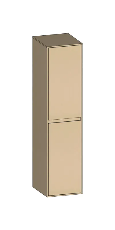 SCALIDO-Mittelschrank SLIM 320x1330x 350mm 2 Türen rechts Farbvariante K/K/K