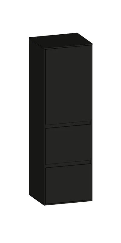SCALIDO-Mittelschr. SLIM 420x1330x350mm Tür oben rechts 2 Auszüge Farbvar A/A/A