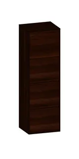 SCALIDO-Mittelschr. SLIM 420x1330x350mm Tür oben links 2 Auszüge Farbvar E/E/E