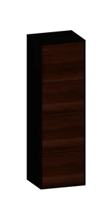 SCALIDO-Mittelschr. SLIM 420x1330x350mm Tür oben links 2 Auszüge Farbvar E/V/E