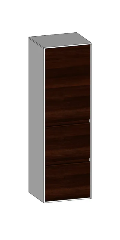 SCALIDO-Mittelschr. SLIM 420x1330x350mm Tür oben links 2 Auszüge Farbvar E/W/E