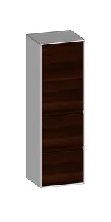 SCALIDO-Mittelschr. SLIM 420x1330x350mm Tür oben links 2 Auszüge Farbvar E/W/E
