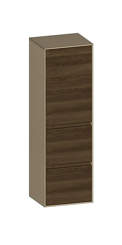 SCALIDO-Mittelschr. SLIM 420x1330x350mm Tür oben links 2 Auszüge Farbvar N/K/N