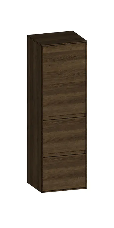 SCALIDO-Mittelschr. SLIM 420x1330x350mm Tür oben rechts 2 Auszüge Farbvar N/N/N