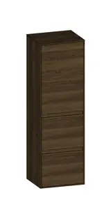 SCALIDO-Mittelschr. SLIM 420x1330x350mm Tür oben links 2 Auszüge Farbvar N/N/N