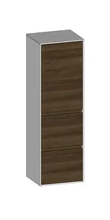 SCALIDO-Mittelschr. SLIM 420x1330x350mm Tür oben links 2 Auszüge Farbvar N/W/N