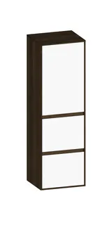 SCALIDO-Mittelschr. SLIM 420x1330x350mm Tür oben links 2 Auszüge Farbvar W/N/N