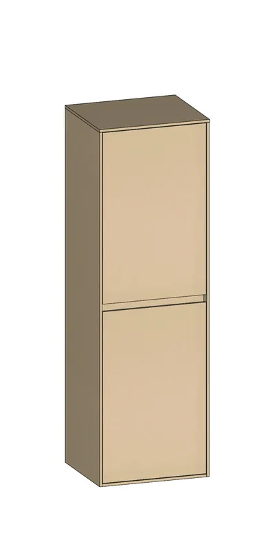 SCALIDO-Mittelschrank SLIM 420x1330x 350mm 2 Türen rechts Farbvariante K/K/K