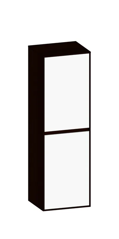 SCALIDO-Mittelschrank SLIM 420x1330x 350mm 2 Türen links Farbvariante W/E/E