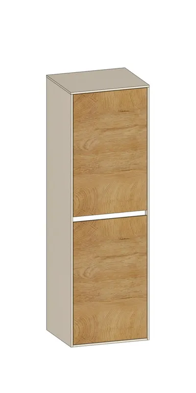 SCALIDO-Mittelschrank SLIM 420x1330x 350mm 2 Türen links Farbvariante Sonder