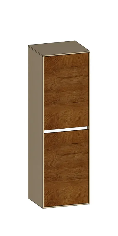 SCALIDO-Mittelschrank SLIM 420x1330x 350mm 2 Türen rechts Farbvariante Sonder
