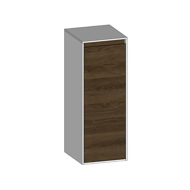 SCALIDO-Mittelschrank KP 320x850x350mm 1 Tür links Farbvariante N/W/N