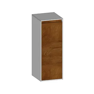 SCALIDO-Mittelschrank KP 320x850x350mm 1 Tür links Farbvariante S/W/S