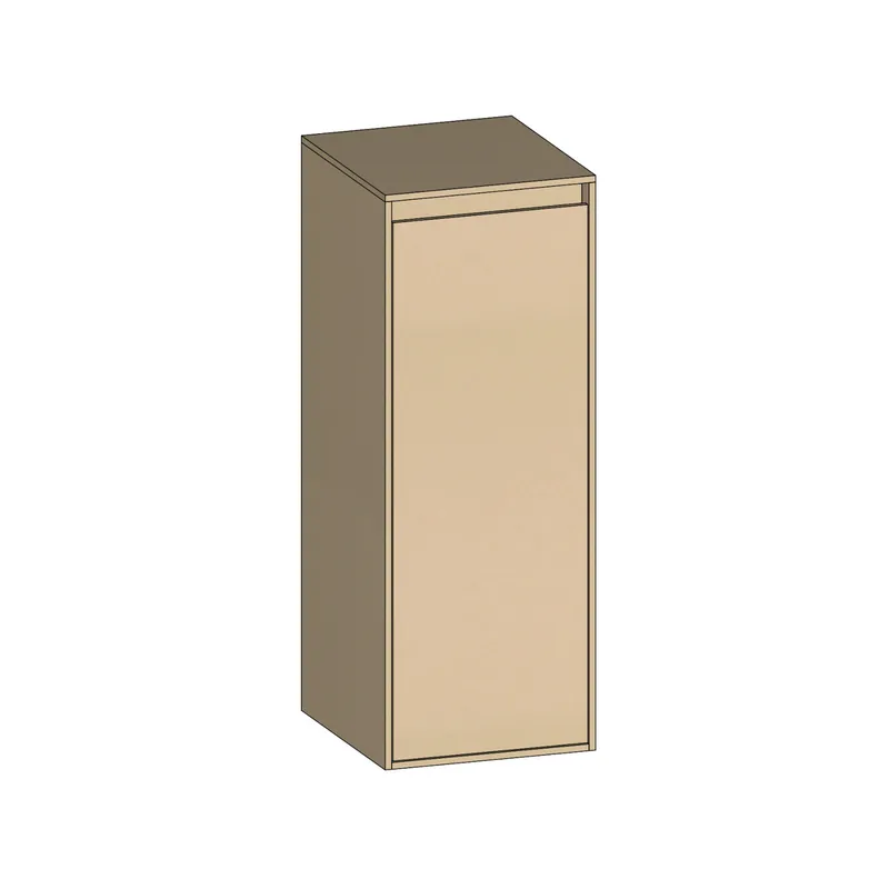 SCALIDO-Mittelschrank KP 320x850x350mm 1 Tür rechts Farbvariant K/K/K