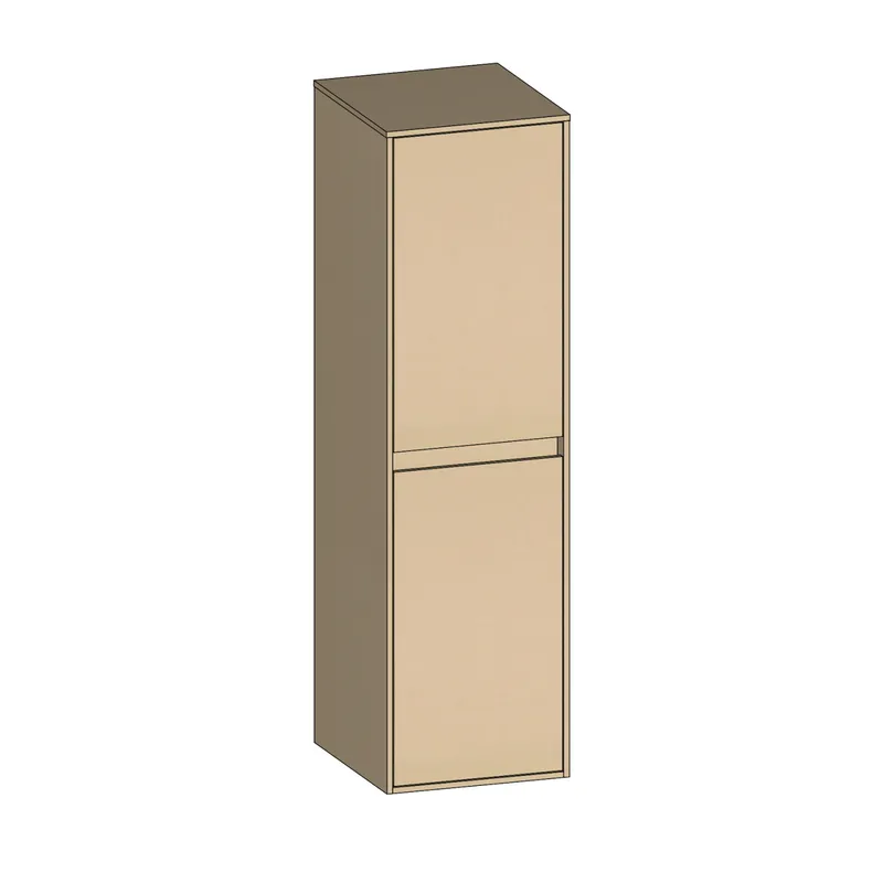 SCALIDO-Mittelschrank KP 320x1130x350mm 2 Türen rechts Farbvariante K/K/K