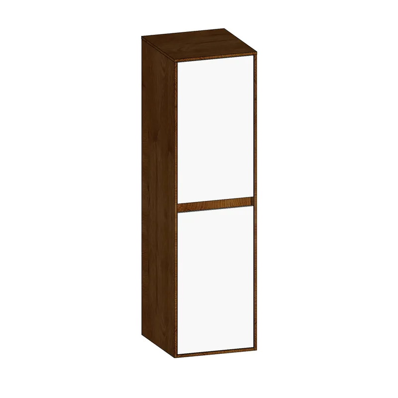 SCALIDO-Mittelschrank KP 320x1130x350mm 2 Türen links Farbvariante W/S/S