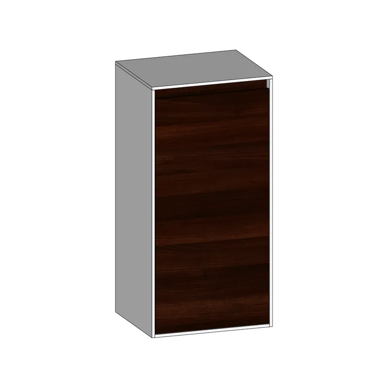 SCALIDO-Mittelschrank KP 420x850x350mm 1 Tür links Farbvariante E/W/E