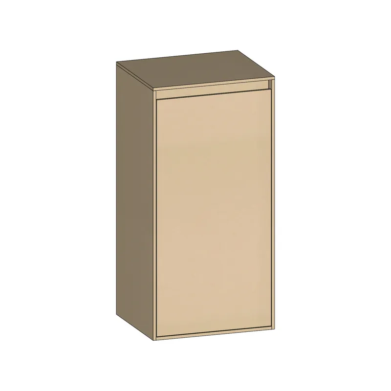 SCALIDO-Mittelschrank KP 420x850x350mm 1 Tür links Farbvariante K/K/K