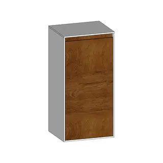 SCALIDO-Mittelschrank KP 420x850x350mm 1 Tür links Farbvariante S/W/S