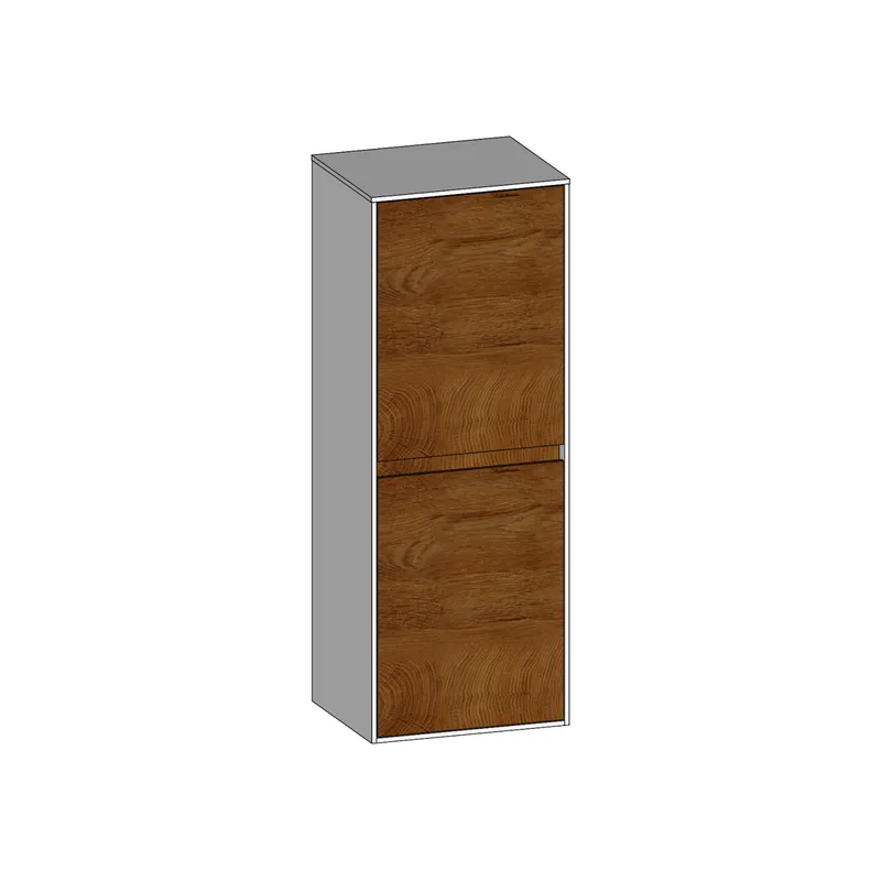 SCALIDO-Mittelschrank KP 420x1130x350mm 2 Türen rechts Farbvariante S/W/S