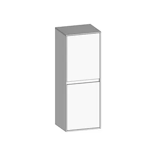 SCALIDO-Mittelschrank KP 420x1130x350mm 2 Türen links Farbvariante W/W/W