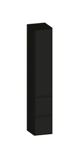 SCALIDO-Hochschrank SLIM 320x1830x350mm 1 Tür links 2 Auszüge Farbvar. A/A/A