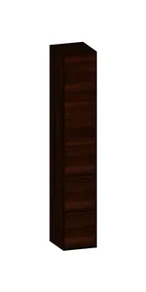 SCALIDO-Hochschrank SLIM 320x1830x350mm 1 Tür links 2 Auszüge Farbvar. E/E/E