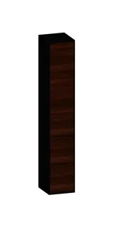 SCALIDO-Hochschrank SLIM 320x1830x350mm 1 Tür links 2 Auszüge Farbvar. E/V/E