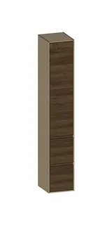 SCALIDO-Hochschrank SLIM 320x1830x350mm 1 Tür links 2 Auszüge Farbvar. N/K/N