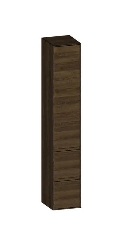 SCALIDO-Hochschrank SLIM 320x1830x350mm 1 Tür rechts 2 Auszüge Farbvar. N/N/N