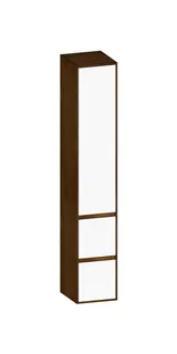 SCALIDO-Hochschrank SLIM 320x1830x350mm 1 Tür links 2 Auszüge Farbvar. W/S/S