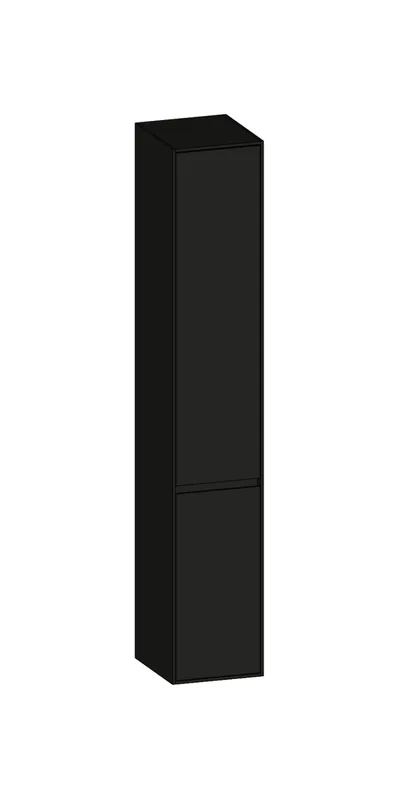 SCALIDO-Hochschrank SLIM 320x1830x350mm 2 Türen links 4 Glaseinl. Farbvar. A/A/A