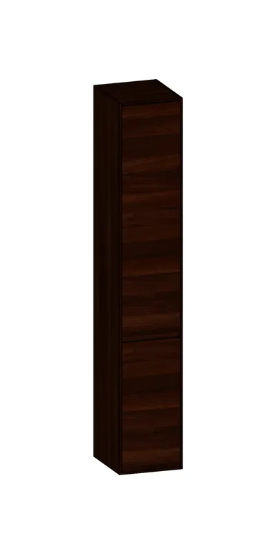 SCALIDO-Hochschrank SLIM 320x1830x350mm 2 Türen links 4 Glaseinl. Farbvar. E/E/E
