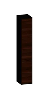 SCALIDO-Hochschrank SLIM 320x1830x350mm 2 Türen links 4 Glaseinl. Farbvar. E/V/E