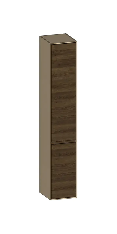 SCALIDO-Hochschrank SLIM 320x1830x350mm 2 Türen rechts 4 Glaseinl Farbvar. N/K/N