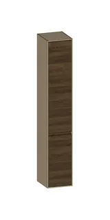 SCALIDO-Hochschrank SLIM 320x1830x350mm 2 Türen links 4 Glaseinl. Farbvar. N/K/N