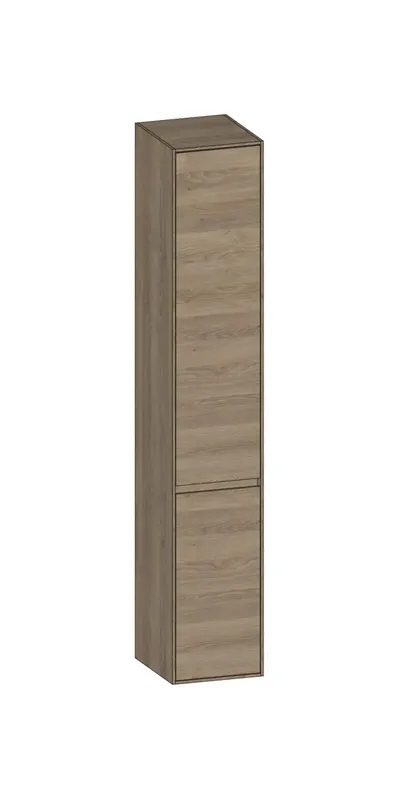 SCALIDO-Hochschrank SLIM 320x1830x350mm 2 Türen links 4 Glaseinl. Farbvar. N/N/N