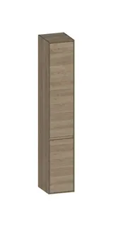 SCALIDO-Hochschrank SLIM 320x1830x350mm 2 Türen links 4 Glaseinl. Farbvar. N/N/N
