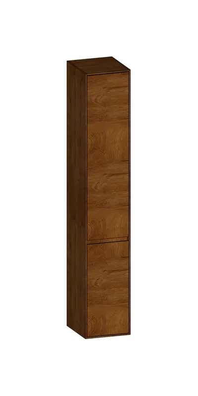 SCALIDO-Hochschrank SLIM 320x1830x350mm 2 Türen links 4 Glaseinl. Farbvar. S/S/S