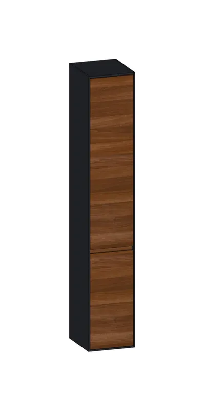 SCALIDO-Hochschrank SLIM 320x1830x350mm 2 Türen rechts 4 Glaseinl Farbvar. E/V/E