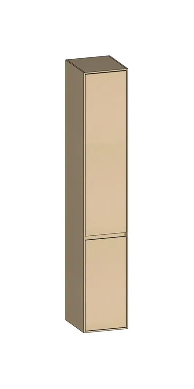 SCALIDO-Hochschrank SLIM 320x1830x350mm 2 Türen rechts 4 Glaseinl Farbvar. K/K/K
